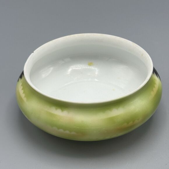 Prov SXE Germany Rd Porcelain Trinket Vanity Dish Handpainted Oriole Bird READ - Picture 3 of 13